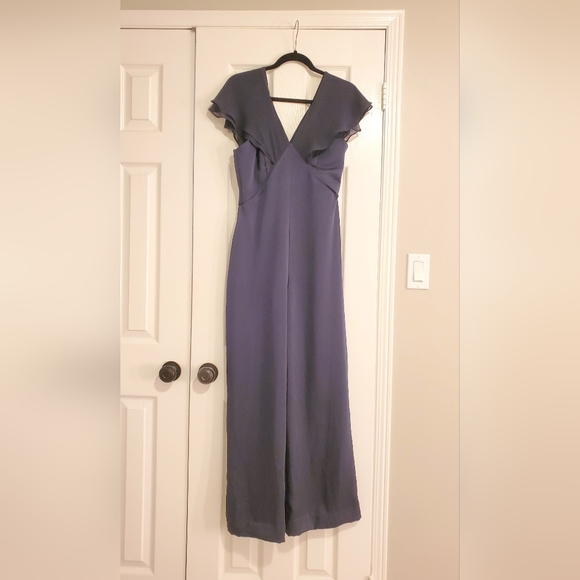 NAVY FORMAL JUMPSUIT - Picture 1 of 5